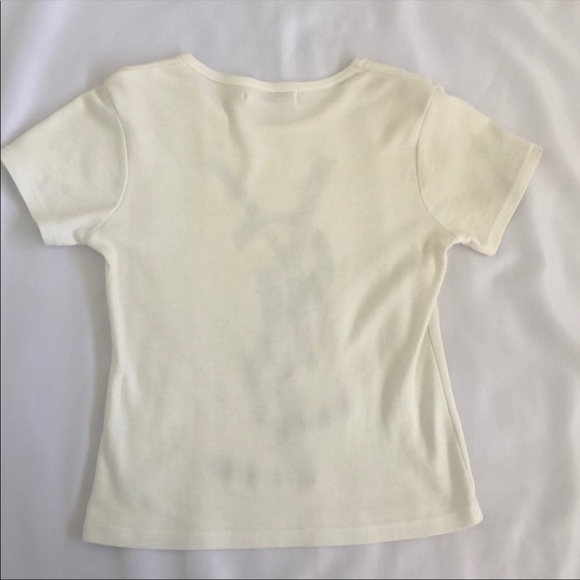 HOSTPIC✅ Authentic YSL Logo Tee Yves Saint Laurent - Picture 3 of 4